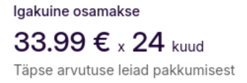 4. Täitke Info Inbank lehel